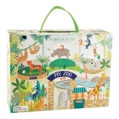 FLOSS & ROCK Ahşap Figürlü Oyun Kutuları/Jungle