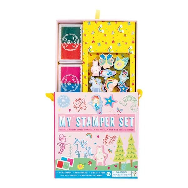 Floss & Rock Stamper Ahşap Baskı Seti /  Rainbow Fairy