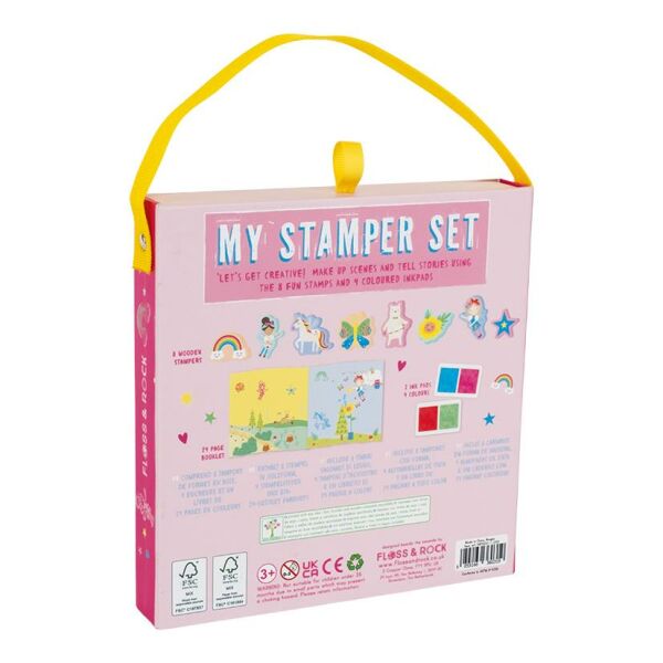Floss & Rock Stamper Ahşap Baskı Seti /  Rainbow Fairy