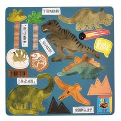 FLOSS & ROCK Mıknatıslı Kutu Oyunları – 4’ü 1 arada /Dinosaur