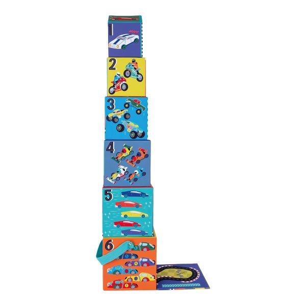 Floss & Rock Ahşap Figürlü Küpler / Cars