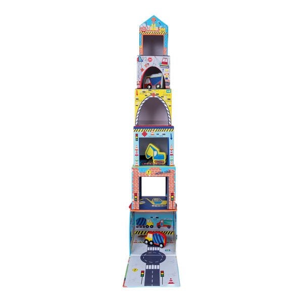 Floss & Rock Ahşap Figürlü Küpler / Constructıon