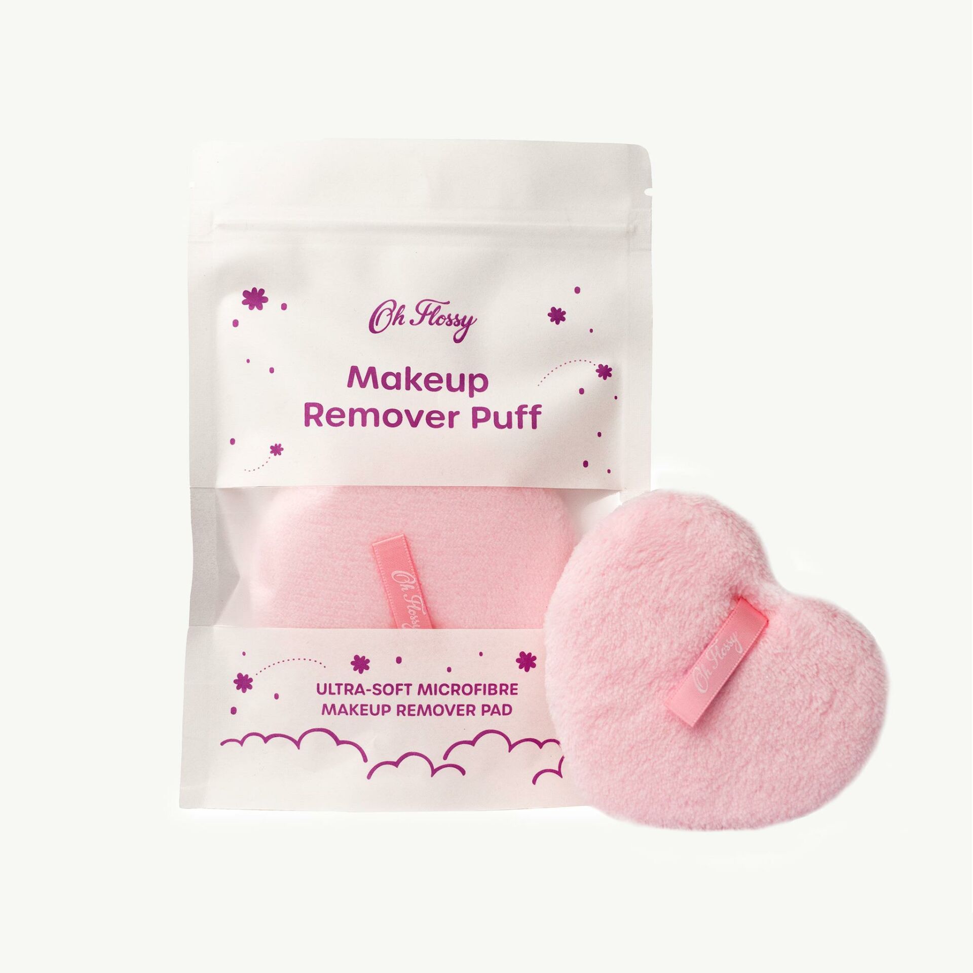 Oh Flossy Ultra Yumuşak Mikrobiber Yıkanabilir Makyaj Temizleme Pufu