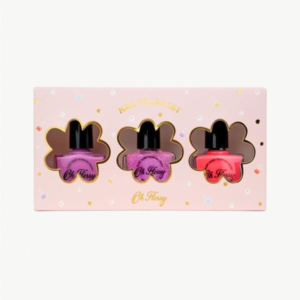 Oh Flossy Çocuk Doğal Oje Seti / Pink Pamper
