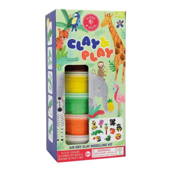 Floss & Rock Clay And Play Hava İle Kuruyan Kil Seti/ Jungle