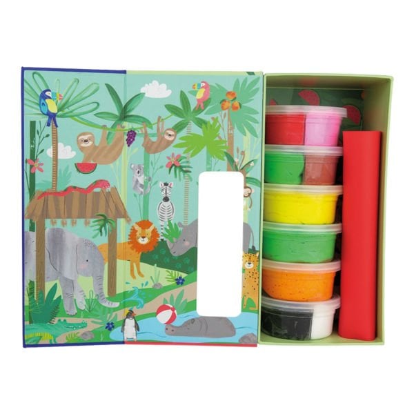 Floss & Rock Clay And Play Hava İle Kuruyan Kil Seti/ Jungle