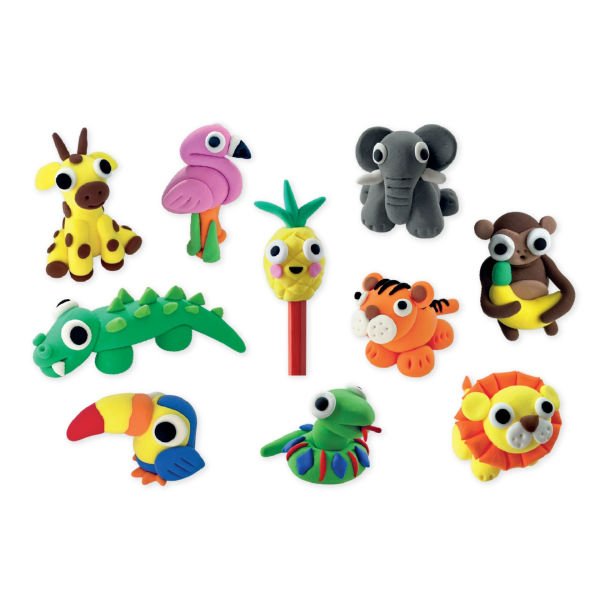 Floss & Rock Clay And Play Hava İle Kuruyan Kil Seti/ Jungle