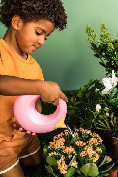 Quut Cana Çift Taraflı Çocuk Sulama Kabı /  Small / Banana Pink