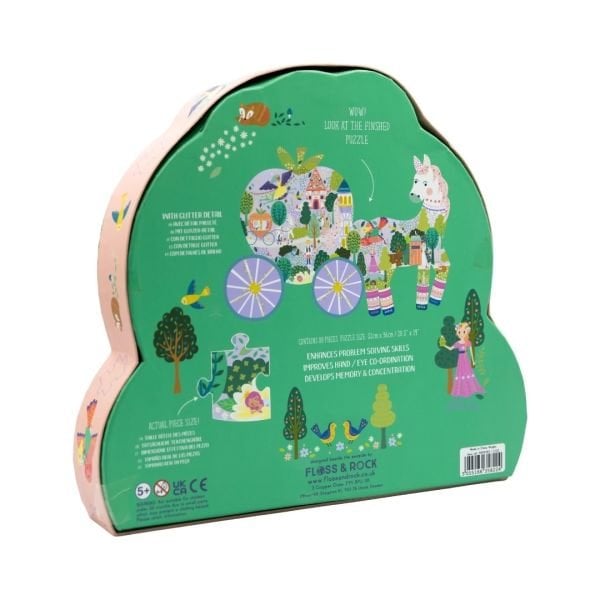 FLOSS & ROCK 80 Parça ‘’Bal Kabağı Arabası’’ Şekilli Yapboz / Fairy Tale *NEW