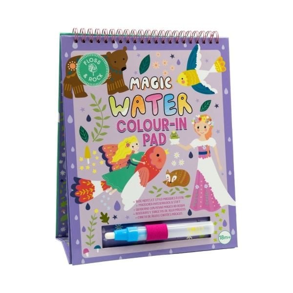 FLOSS & ROCK Renk Değiştiren Water Magic Boyama Kitabı / Fairy Tale