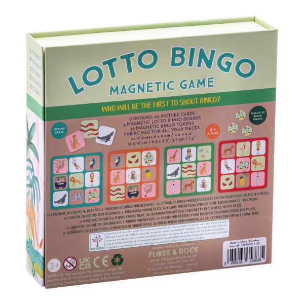 Mıknatıslı Bingo Şans Oyunu / Jungle *YENİ*