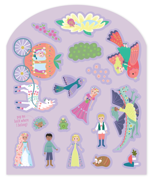 FLOSS & ROCK Tak Çıkart Sticker Oyun Sahnesi/ Fairy Tale *YENİ*