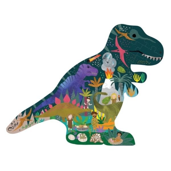 FLOSS & ROCK 40 Parça “Dinozor” Şekilli Yap-Boz / Dino *YENİ*