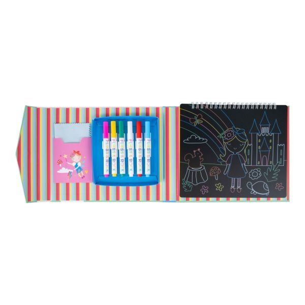 FLOSS & ROCK Chalk Board Eskiz Kitabı / Rainbow Fairy  *YENİ*