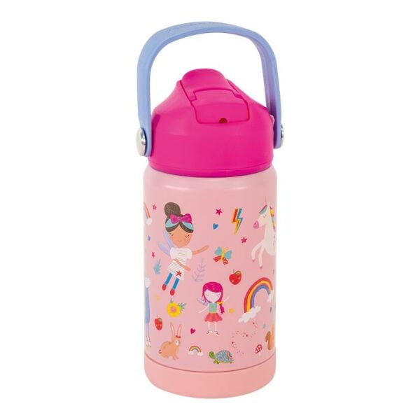 FLOSS & ROCK Paslanmaz Çelik Pipetli Suluk / Rainbow Fairy