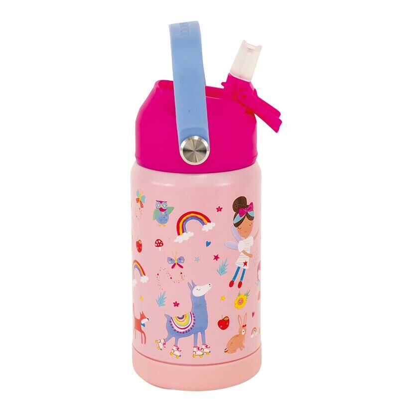 FLOSS & ROCK Paslanmaz Çelik Pipetli Suluk / Rainbow Fairy