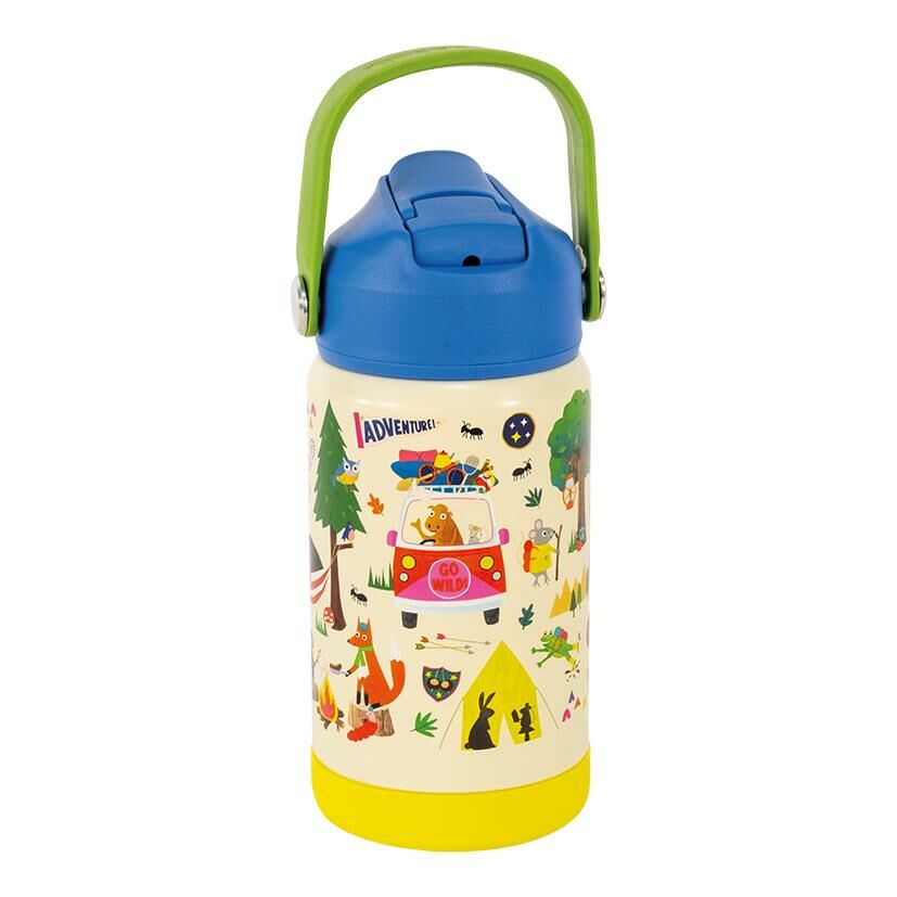 FLOSS & ROCK Stainless Steel Straw Bottle / Adventure