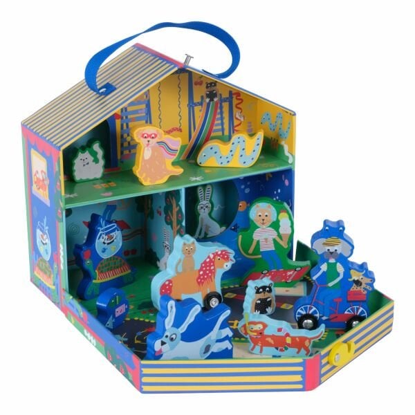 FLOSS & ROCK Ahşap Figürlü Oyun Kutuları / Pets *YENİ*
