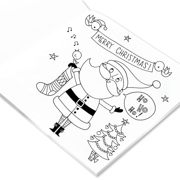RACHEL ELLEN Boyama Kitabı / Cristmas Santa Scene