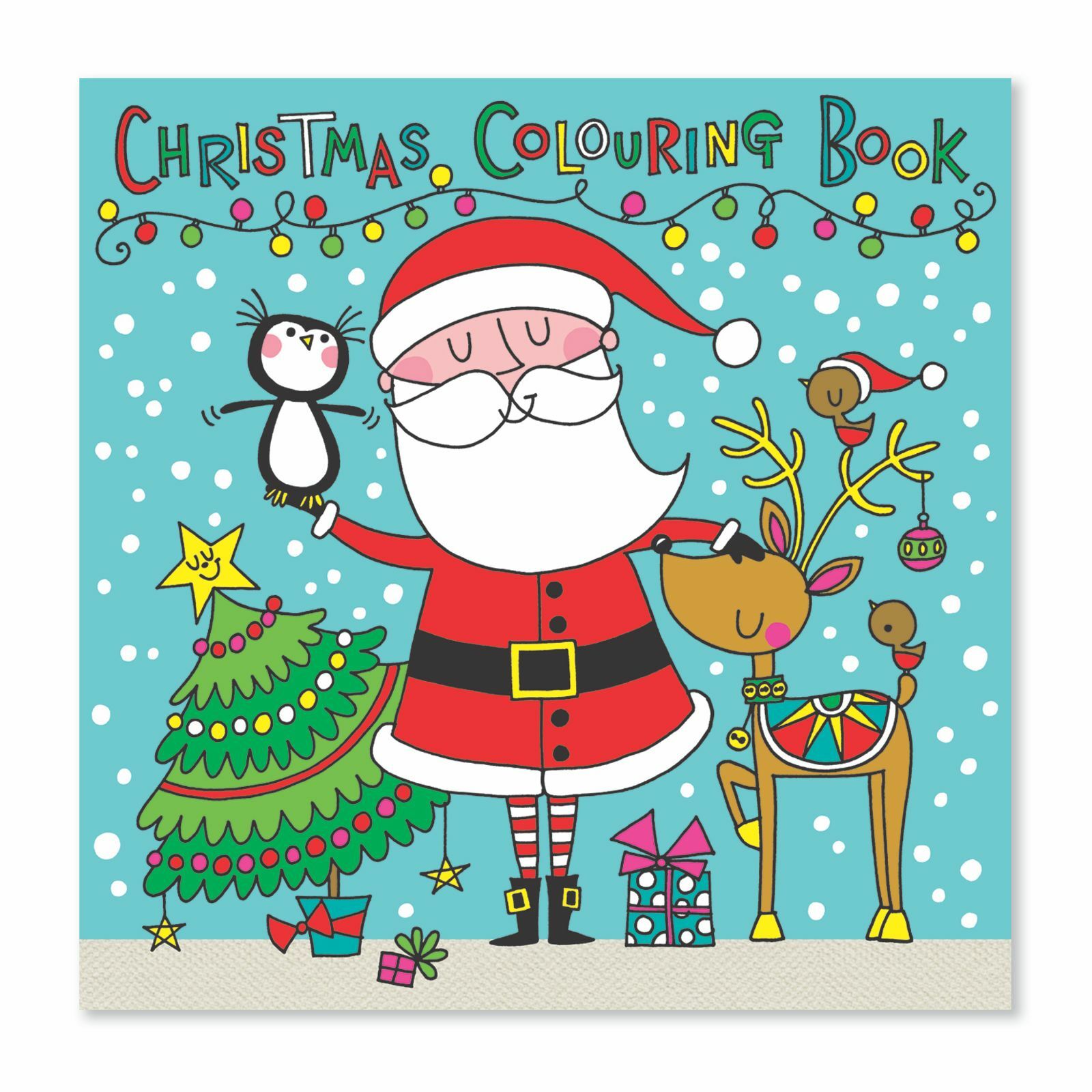 RACHEL ELLEN Boyama Kitabı / Cristmas Santa Scene