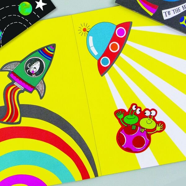 RACHEL ELLEN  Sticker Boyama Kitabı / To The Moon