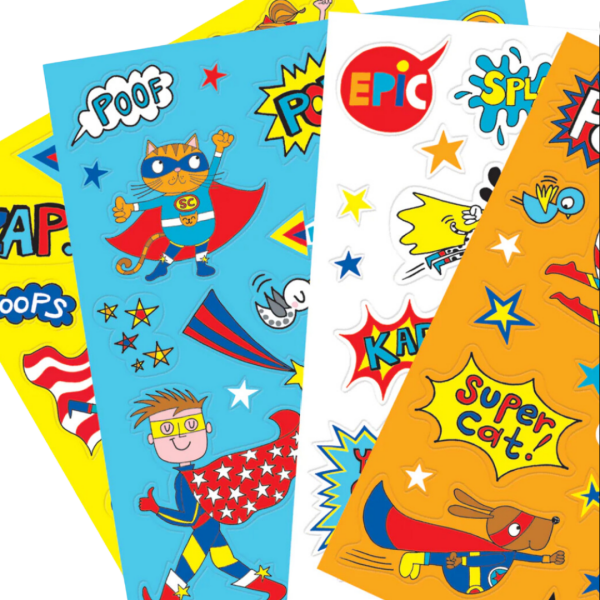 RACHEL ELLEN Sticker Seti / Super Hero