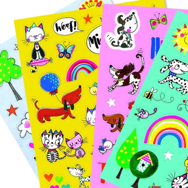 RACHEL ELLEN Sticker Seti /Cats & Dogs