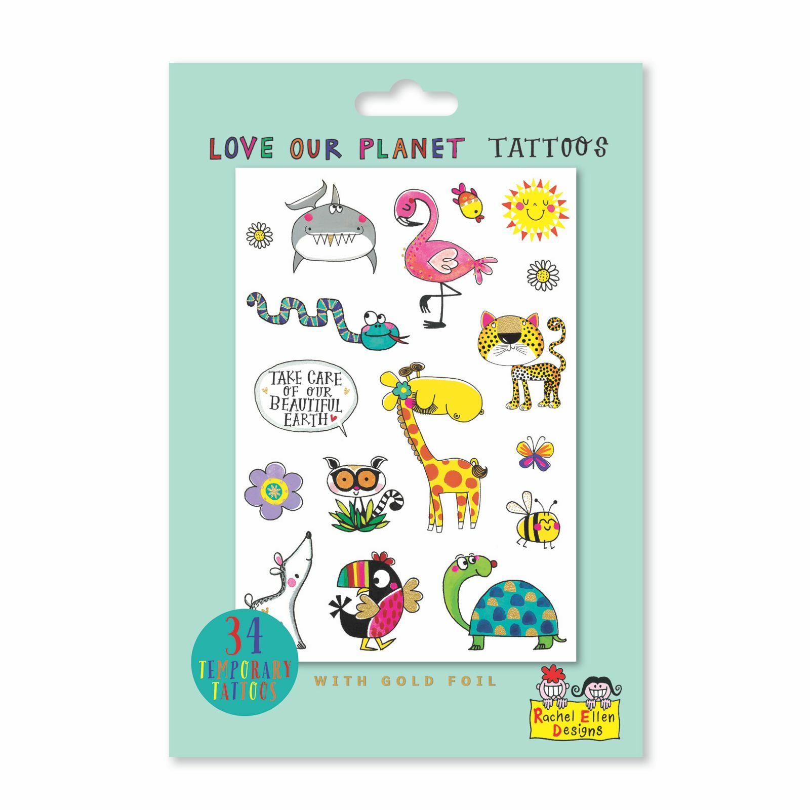 RACHEL ELLEN Geçici Dövme / Love Our Planet